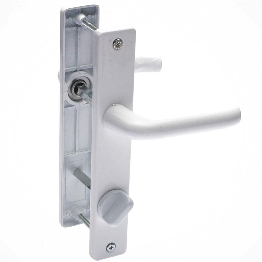 PVC PLASTİK KAPI KOLU WC BEYAZ  KOD 0060