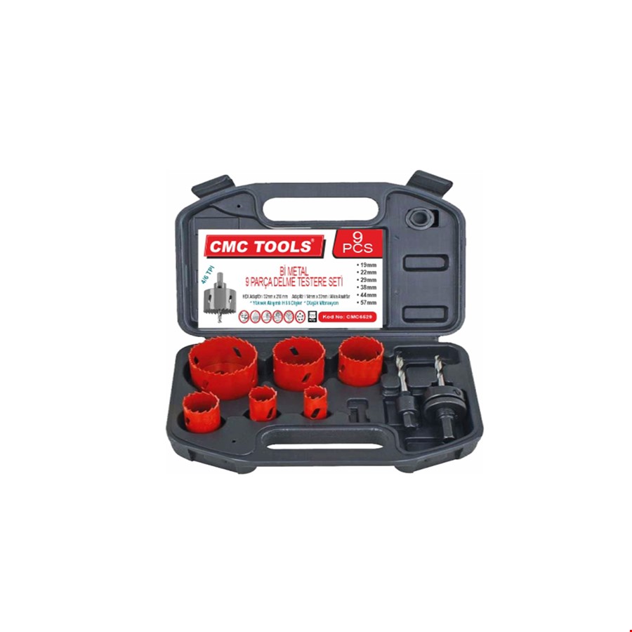 CMC Bİ METAL DELME TESTERE SETİ 9 PARÇA CMC6529