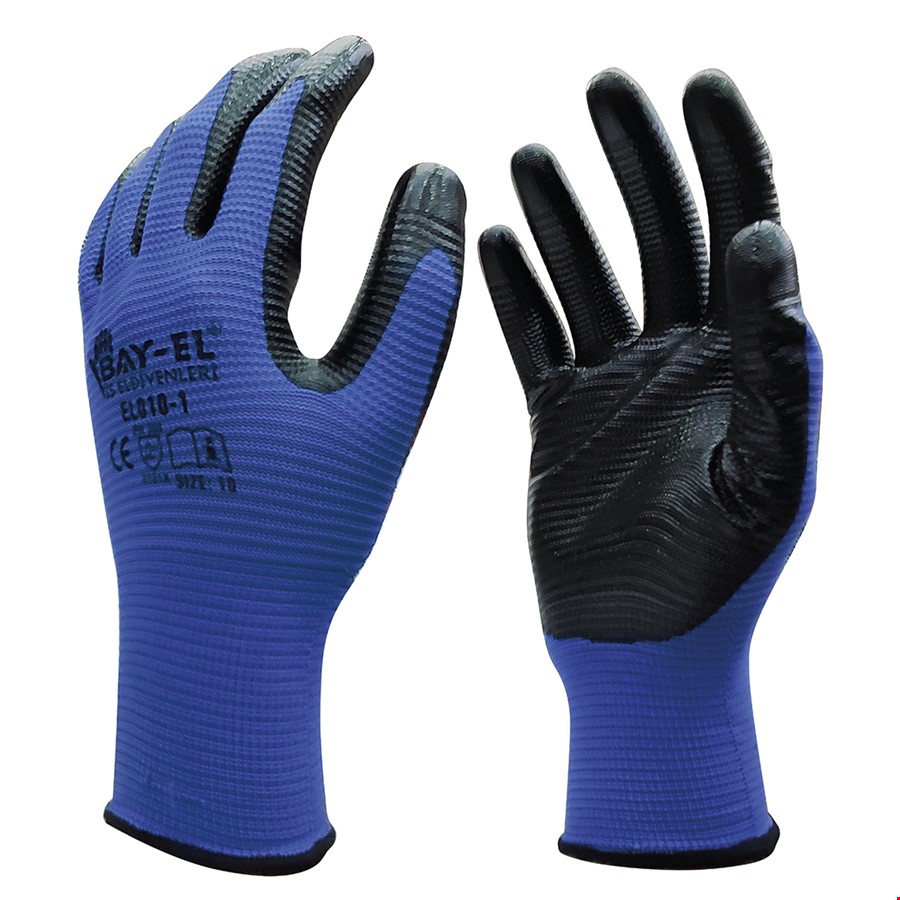 ELDİVEN BAY-EL ZEBRA 10 NO MAVİ-SİYAH EL110