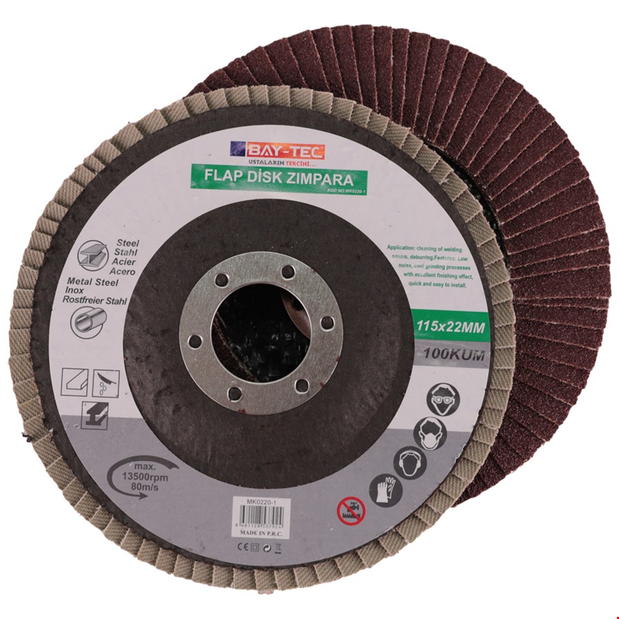 FLAP DISK ZIMPARA 180 MM 60 KUM CMC4141