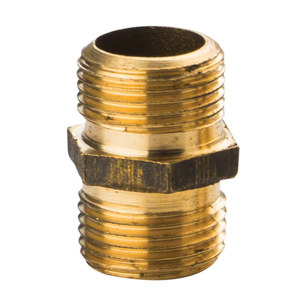 KARE SARI NİPEL 3/8*3/8 KSN 21001